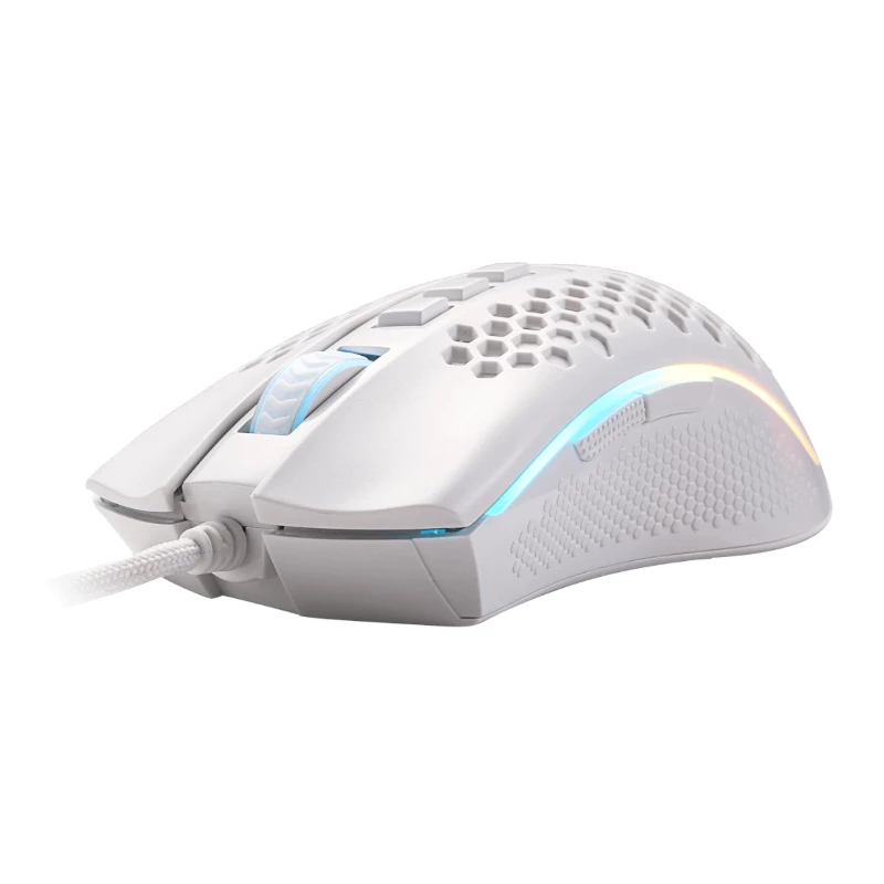 REDRAGON STORM WIRED RGB Gaming Mouse - Lightweight Honeycomb Shell, 12400 DPI Optical Sensor, 7 Programmable Buttons, Omron Switches, PTFE Feet, On-Board Memory