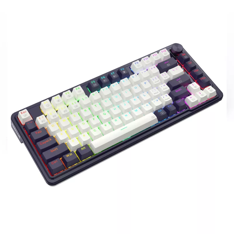 Redragon UCAL K673 PRO 65% Tri-Mode Wireless Mechanical Gaming Keyboard - Black (Hot-Swappable, Gasket Mount, RGB)