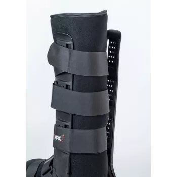 REH Air Walker Basic Long Ankle-Foot Orthosis, Size L, Black/Grey