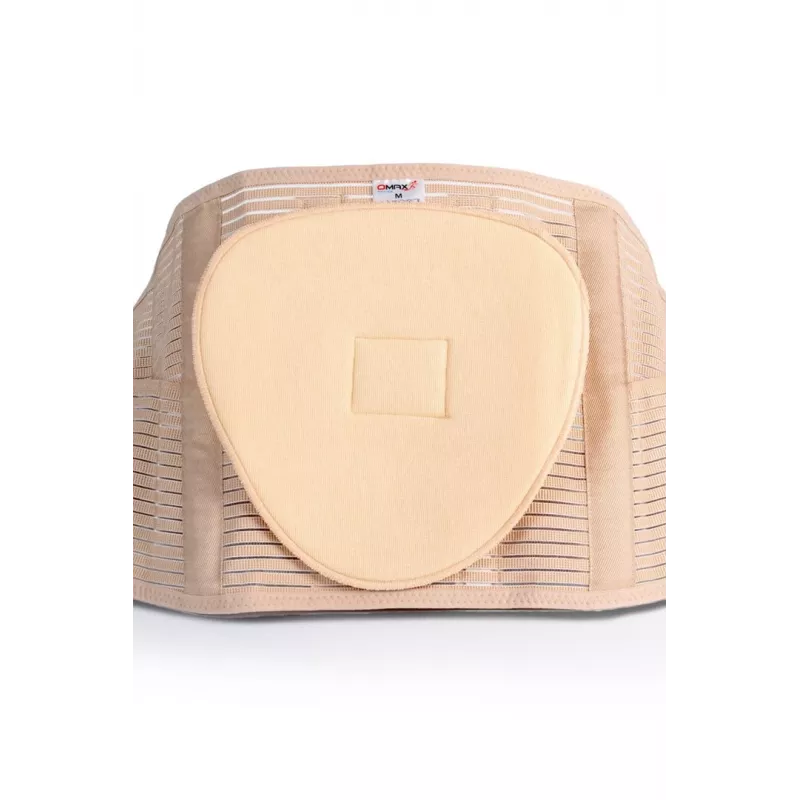REH Lumbo O-1431/XL Lumbosacral Support Belt with Elastic Tightening Straps, Size XL, Beige
