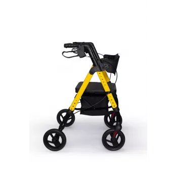 REH Marsylia Four-Wheeled Rollator Walker with Seat, Yellow RF-617/Ż