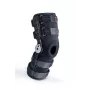 REH Stabilmax O-1243/4XL Open Long Knee Brace with Adjustable Straps, Black, 4XL