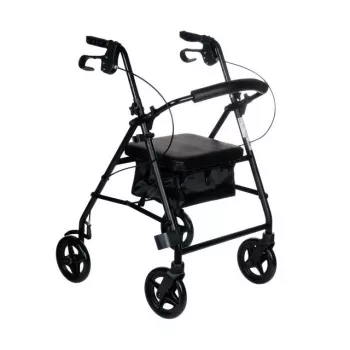 REHA FUND Four-Wheel Rehabilitation Walker RF-610 Black