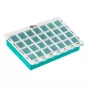 REHA FUND RF-353 Weekly Pill Organizer with 7 Removable Daily Boxes, 4 Doses per Day, 28 Compartments, Multi-Colour
