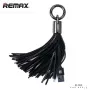 REMAX Apple Tassels Ring Data Cable for Lightning Black