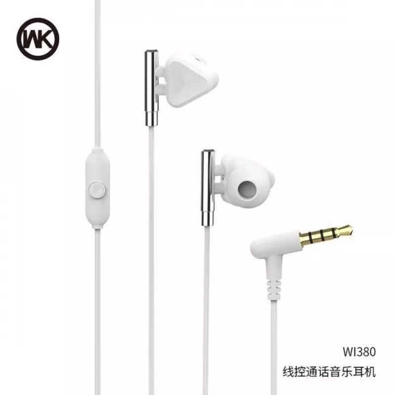 REMAX Universal WI380 Grey Wired In-Ear Headphones with Microphone