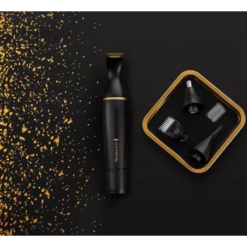 Remington NE7000 Nose, Ear & Detail Trimmer with Comfort Tip Blades, 100% Waterproof, Battery Powered, Black/Silver