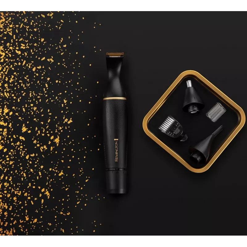 Remington NE7000 Nose, Ear & Detail Trimmer with Comfort Tip Blades, 100% Waterproof, Battery Powered, Black/Silver