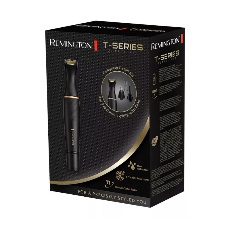 Remington NE7000 Nose, Ear & Detail Trimmer with Comfort Tip Blades, 100% Waterproof, Battery Powered, Black/Silver