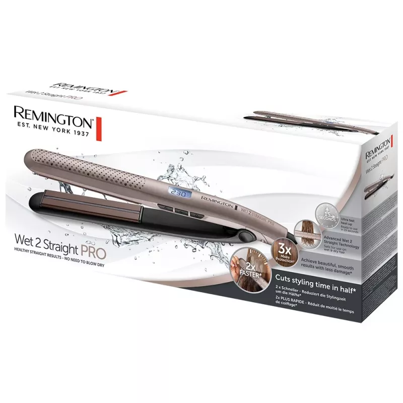 Remington Wet 2 Straight PRO Hair Straightener S7970 Pink/Gold