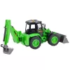 Remote Control Backhoe Loader RC Lights Sound Green Huina 1:14
