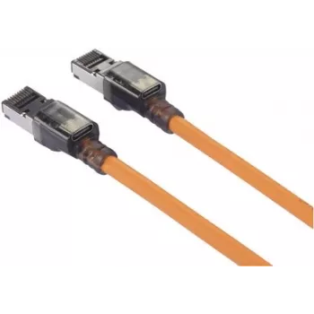 Renkforce CAT 6a S/FTP Patch Cable, 10 m, Orange, LSZH, Port Finder Function (RF-6609656)