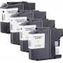Renkforce Compatible Ink Cartridge Set for Brother LC-223BK/C/M/Y - Black, Cyan, Magenta, Yellow (4-Pack, 550 Pages Each) RF-6954006