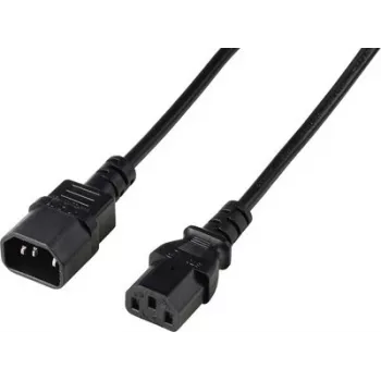 Renkforce Deluxe Power Extension Cable C13 to C14 2 m Black RF-7176936