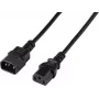 Renkforce Deluxe Power Extension Cable C13 to C14 2 m Black RF-7176936