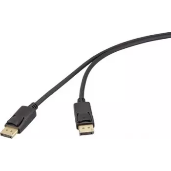 Renkforce DisplayPort Cable 2 m Black 4K UHD RF-6830474