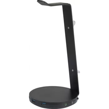 Renkforce Headphone Stand with 3-Port USB 3.0 Hub and 3.5mm Audio Jack RF-4284834