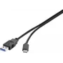 Renkforce RF-3241262 USB 3.2 Gen 1 Cable USB-A to USB-C 0.3 m Black