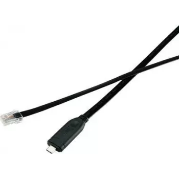Renkforce RF-4379720 USB-C to RJ45 Gigabit Ethernet Adapter, Black