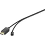 Renkforce RF-4538166 USB-C to DisplayPort Adapter Cable 1.8m Black 4K@60Hz