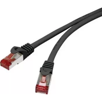 Renkforce RF-4737380 Cat6 S/FTP Patch Cable, 1 m, Gold-Plated RJ-45, Grey