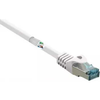 RENKFORCE RF-5043914 Cat6a S/FTP RJ45 Patch Cable, 1m, White, LSZH