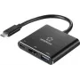 Renkforce RF-5133676 USB-C to HDMI Multiport Adapter with Power Delivery & USB-A, 4K, 20 cm, Black