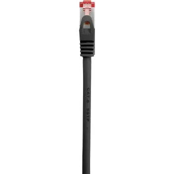 Renkforce RF-5469256 CAT 6 S/FTP Patch Cable, RJ45, 2 m, Black, Snagless, Gold-Plated Contacts, Flame Retardant