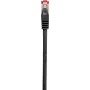 Renkforce RF-5469256 CAT 6 S/FTP Patch Cable, RJ45, 2 m, Black, Snagless, Gold-Plated Contacts, Flame Retardant