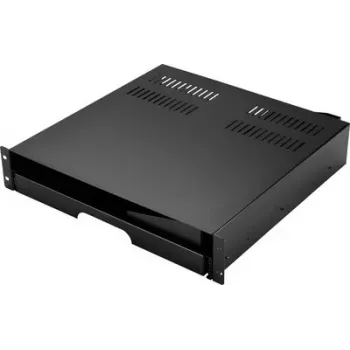 Renkforce RF-7112620 19 inch Rack Drawer 2U Pull-out for Cabinet Depth from 500 mm Black