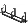 Renkforce RF-7116956 10 inch Network Cabinet Cable Management Panel 1U Black