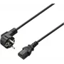 Renkforce RF-7176932 3m Mains Power Cable CEE 7/7 to IEC C13, 10A 250V, Black
