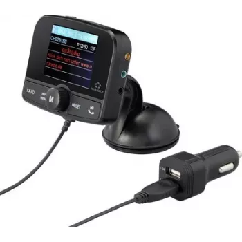 Renkforce RF-CRDAB-100 DAB+ Car Radio Adapter with Bluetooth and Suction Cup Mount RF-6721070