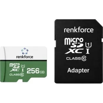 Renkforce RF-mSDC-256GB microSDXC Card 256GB Class 10 UHS-I U1 with SD Adapter RF-7578368