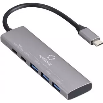 Renkforce RF-USBH-280 5-Port USB 3.2 Gen 1 Hub with USB-C PD Charging Port (RF-6439798)
