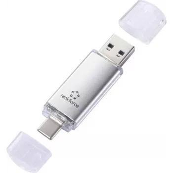 Renkforce RF-USBOS-240 USB Stick 128 GB Silver USB-A & USB-C RF-7577906