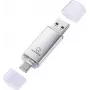 Renkforce RF-USBOS-240 USB Stick 128 GB Silver USB-A & USB-C RF-7577906