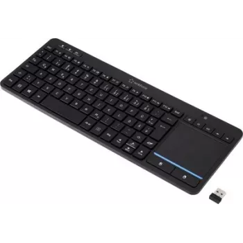 Renkforce RF-WLTKB-300 Wireless Keyboard Dutch QWERTY Black with Integrated Touchpad (RF-6904036)