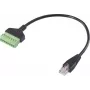 Renkforce RJ45 Network Adapter Cable, RJ45 Male to Screw Terminal Block, 8P8C, 30 cm, Black RF-6443978