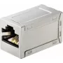 Renkforce RJ45 Network Adapter Coupler, CAT 6a, Shielded, White (RF-4562732)