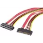Renkforce SATA Data & Power Combo Extension Cable 0.5 m Red 1391526