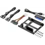 Renkforce SSD Kit DH06K Dual 2.5 inch to 3.5 inch Drive Mounting Frame, Metal, Black