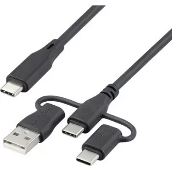 Renkforce USB 2.0 Charging Cable USB-C 1.5 m Black RF-6615908