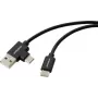 Renkforce USB 2.0 USB-C to USB-A Cable 1m Black RF-7116120