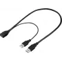 Renkforce USB 3.0 Extension Cable USB-A Male to USB-A Female 0.5 m Black RF-5719752