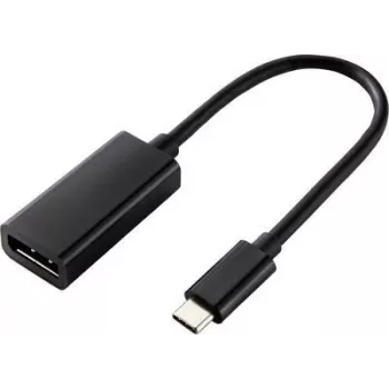 Renkforce USB-C to DisplayPort Adapter Cable 14 cm 4K@60Hz Black RF-4613070