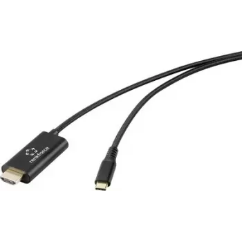 Renkforce USB-C to USB-A Cable 1m Black RF-7116128