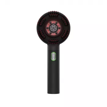 RENPHO Scalp Massager WMC01 Cordless Waterproof IPX7 Shiatsu Kneading with 4 Detachable Silicone Heads, 4 Modes, USB Rechargeable, Black