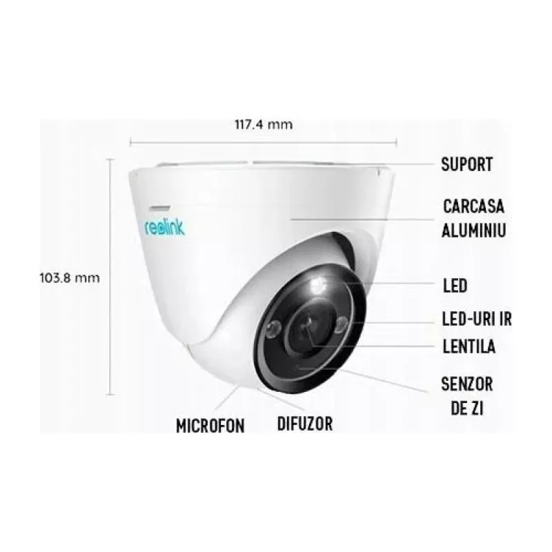 Reolink P344 12MP Dome PoE Camera with AI Video Search