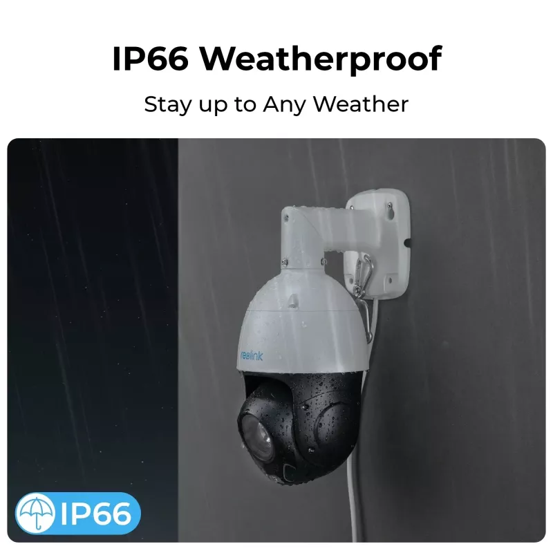 Reolink Smart 4K PoE PTZ Security Camera with 16X Optical Zoom, Auto Tracking, IP66, 256GB Micro SD